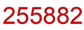 Number 255882 red image
