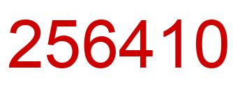 Number 256410 red image