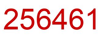 Número 256461 imagen rojo