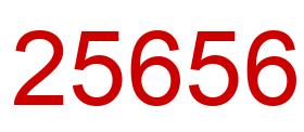 Número 25656 imagen rojo