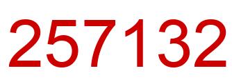 Number 257132 red image