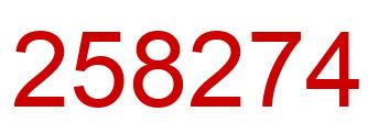 Número 258274 imagen rojo