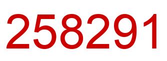 Number 258291 red image