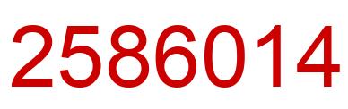 Number 2586014 red image