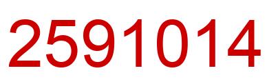 Número 2591014 imagen rojo