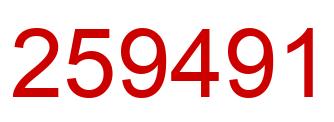 Número 259491 imagen rojo