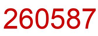 Número 260587 imagen rojo