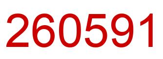 Number 260591 red image
