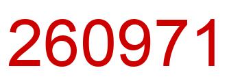 Number 260971 red image