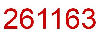 Number 261163 red image