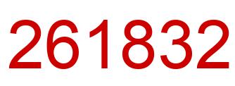 Number 261832 red image