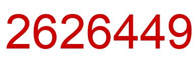 Number 2626449 red image