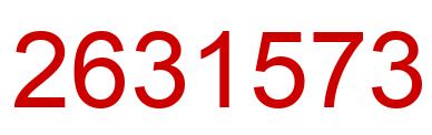 Number 2631573 red image