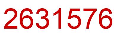Number 2631576 red image