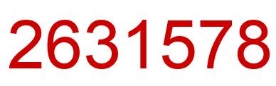 Number 2631578 red image