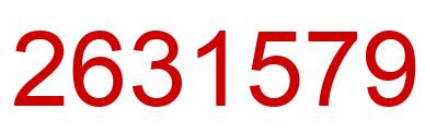 Number 2631579 red image