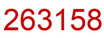Number 263158 red image
