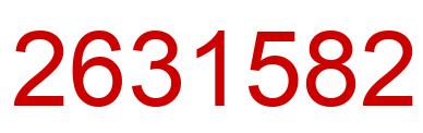 Number 2631582 red image