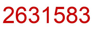 Number 2631583 red image