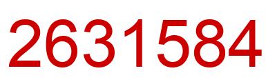 Number 2631584 red image