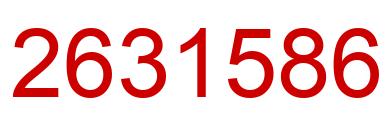 Number 2631586 red image