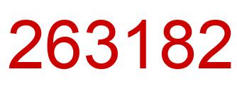 Número 263182 imagen rojo