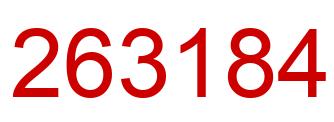 Número 263184 imagen rojo