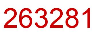 Número 263281 imagen rojo