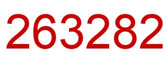 Number 263282 red image