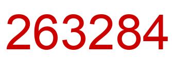 Number 263284 red image