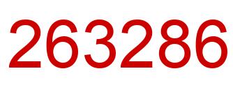 Number 263286 red image