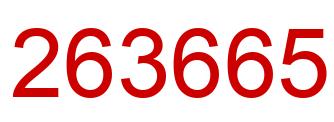 Number 263665 red image