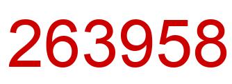 Número 263958 imagen rojo