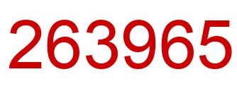Número 263965 imagen rojo