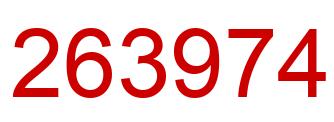 Número 263974 imagen rojo
