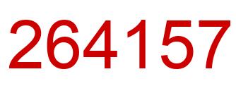 Number 264157 red image