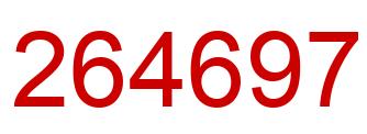 Number 264697 red image