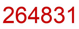 Number 264831 red image