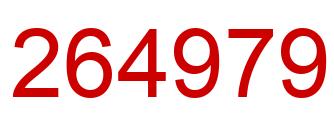 Number 264979 red image