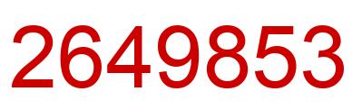 Número 2649853 imagen rojo