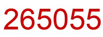 Número 265055 imagen rojo