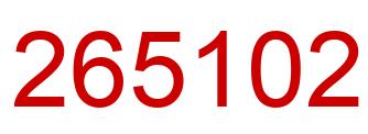 Número 265102 imagen rojo