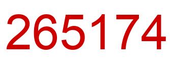 Número 265174 imagen rojo