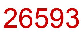 Número 26593 imagen rojo