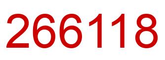 Number 266118 red image