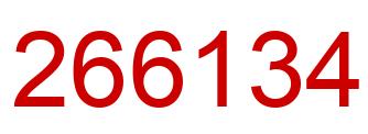 Number 266134 red image