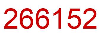 Number 266152 red image