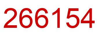 Number 266154 red image