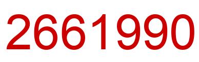 Number 2661990 red image