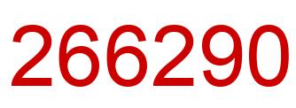 Número 266290 imagen rojo